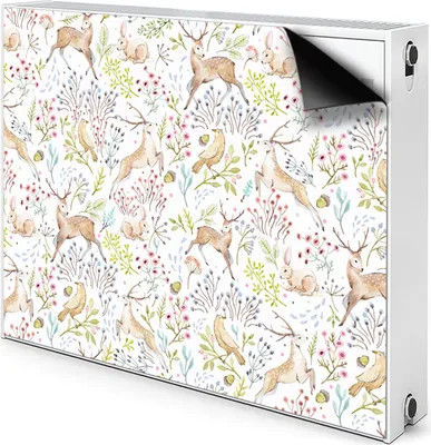 Obrázek produktu pro Magnetický kryt radiátoru kryt radiátoru 90x60 cm - Divoká zvířata