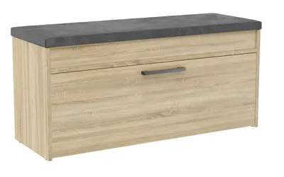 Produktbild von Schuhschrank Theo in Sonoma-Eiche mit Sitzfläche 100 cm