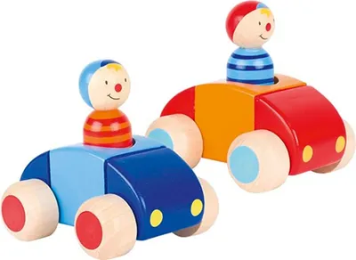 Immagine prodotto di Veicoli con omino e corno, colori assortiti, 9 pezzi