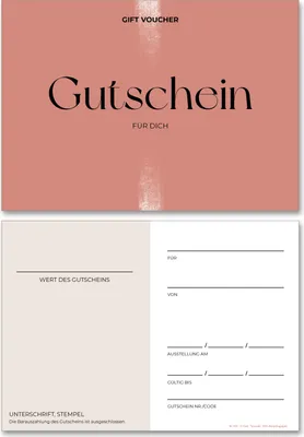 Produktbild von Frank Paperman | 5x Gutschein für Kunden | Salon und Studio | Gutscheine zum selber Ausfüllen als Beauty Gutschein | Gutschein Vordruck DIN A6