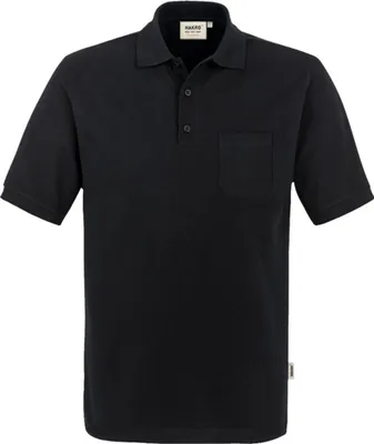 Produktbild von HAKRO Poloshirt Pocket Performance Herren #812 Gr. 5XL schwarz
