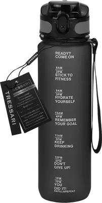 Produktbild von Tressari Trinkflasche Silass schwarz 1 l