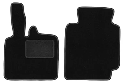 Zdjęcie produktu dla Dywaniki samochodowe welurowe przednie do: Smart ForTwo I (1998-2007, hatchback) czarne, dopasowane – Wielganizator LUX