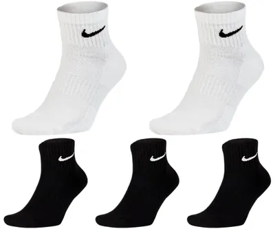 Produktbild von 5 Paar Nike Socken Herren Damen - Farbe: weiß schwarz - Größe: 42-46