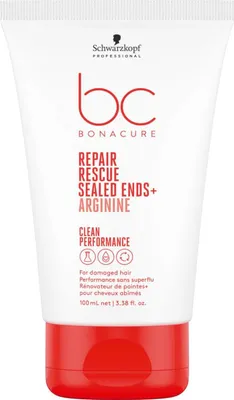 A white tube of Schwarzkopf Professional BC Bonacure hair product with a red cap.