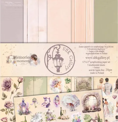 Image de Jeu de papiers de scrapbooking 30x30 - Uhk Gallery - Memories Moments