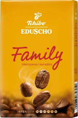 Zdjęcie produktu dla TCHIBO FAMILY Kawa Mielona 250G AROMATYCZNA INTENSYWNY SMAK 100% ROBUSTA