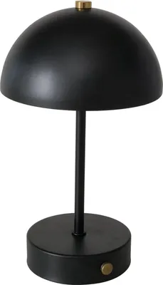 Obrázek produktu pro Stolní lampa do ložnice PETUNIA, 25 cm, černá