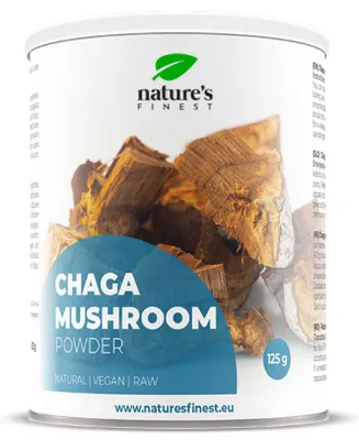 Nature's Finest Chaga Mushroom powder, natural, vegan, raw, 125 g, #WeAreNature
