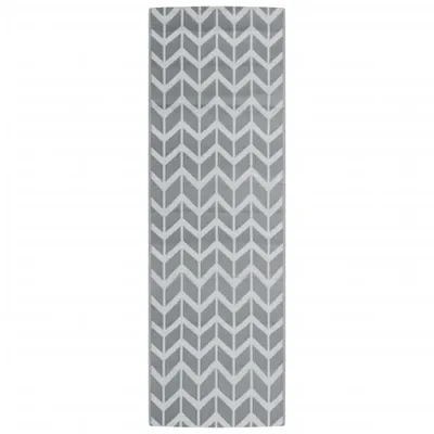 Zdjęcie produktu dla vidaXL Dywanik zewnętrzny ARAKIL szary 80x250 cm PP