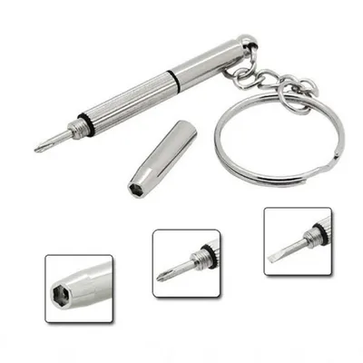 Produktbild von 3in1 Mini Sonnenbrille Brille Telefon Uhr Reparaturen Reparatur Schlüsselkettenschraubendreher -Kit -Werkzeug