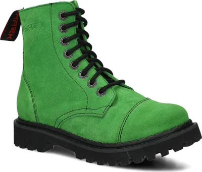 Produktbild von NAGABA Stiefel Damen Herren Springerstiefel 8-Loch - Leder - Grün - 39