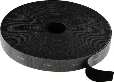 Immagine prodotto di Fascetta Deltaco CM2005S Fascetta con gancio e anello nero 1 pz