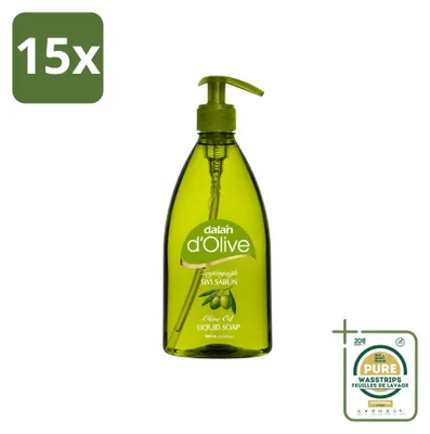 Produktbild von 15 x Dalan d'Olive Flüssigseife - Pflegend mit Olivenöl - 400 ml - Vorratspackung - 15 Stücke