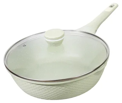 Produktbild von Schmorpfanne Wokpfanne mit Deckel 30 cm 5,5 L Granit Antihaftbeschichtung Induktion Alle Herdarten Spülmaschinenfest