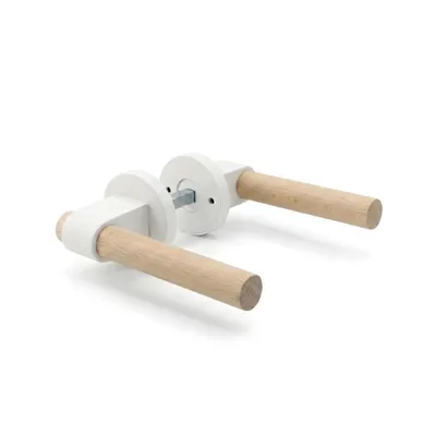 Produktbild von Türklinke Weiß 1 Paar Modernes Design Türbeschlag Türgriff Kunststoff (PLA) Inkl. Montagematerial
