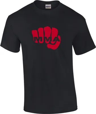 Produktbild von schwarzes T-Shirt MMA Faust Größe - S