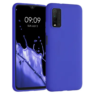 Produktbild von kwmobile Hülle kompatibel mit Xiaomi Redmi 9T Hülle - weiches TPU Silikon Case - Cover geeignet für kabelloses Laden - Baltik Blau