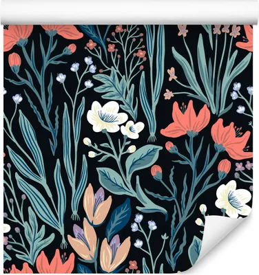 Produktbild von 10m VLIES TAPETE Rolle Natur Pflanzen Blumen Feldblumen Flora Wiese XXL