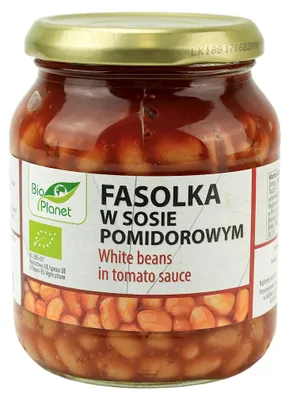 FASOLKA W SOSIE POMIDOROWYM BIO 360 g - BIO PLANET