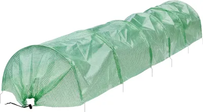 Produktbild von ECD Germany Folientunnel, 300x55x35 cm, 135 g/m², Grün, aus PE-Gitterfolie