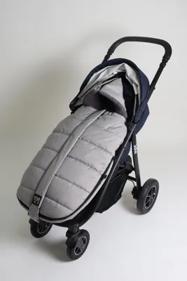 Produktbild von Kaiser, 65665323 Thermo Fleece Universal Kinderwagen Fußsack MILA, light grey melange