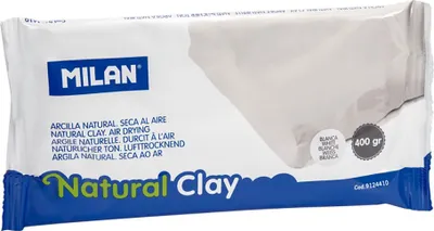 Obrázok produktu pre Prírodný samotvrdnúci íl 400g biely MILAN