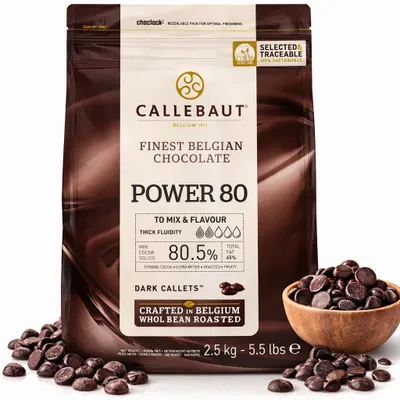 Produktbild von Callebaut dunkle Callets - POWER 80 - ab 2,5kg