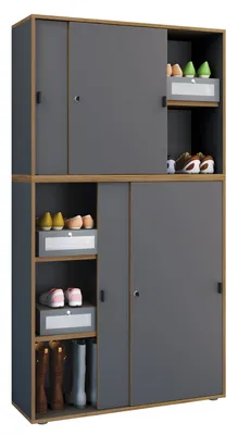 Immagine prodotto di Armadio dell'ufficio del gabinetto del file del gabinetto di legno Salia 5-fold Larghezza 100 cm Porte scorrevoli