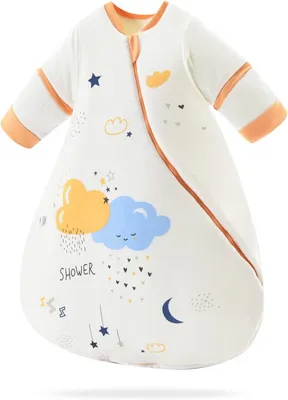 Produktbild von Schlafsack 3 Monate–4 Jahre, abnehmbare Ärmel, 2,5 m, Baumwolle, warm und atmungsaktiv, Unisex, Größe M