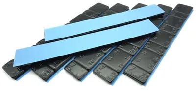Balance-Gewichte 420 g, schwarz, 7 Riegel à 60 g, 5/10 g
