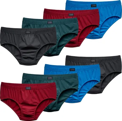 Produktbild von 10er Pack Herren Slips aus Baumwolle Größen von M bis 10XL Unterwäsche Unterhose  Übergröße M 10er Pack Farbmix 2