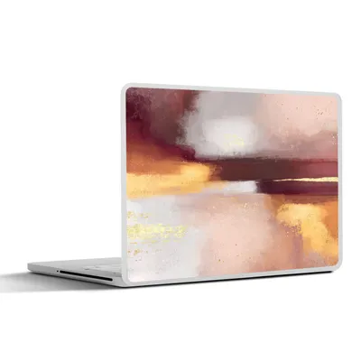 Produktbild von MuchoWow® Laptop Aufkleber Sticker Cover Malen - Abstrakt - Pastell 31x22.5 cm - Laptop-Deko