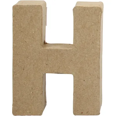 Produktbild von Creativ Company 26646, Deko-Buchstabe, Papier, Natürlich/Natur, 76 mm, 100 mm, 1,7 cm