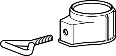 Produktbild von Delschen SB87099 Abschlußring mit 3-fach Adapter für Schirmstöcke Ø 26-44 mm, weiß