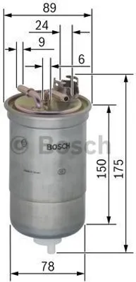Produktbild von Bosch Kraftstofffilter  0 450 906 267