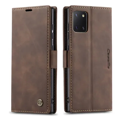 Obrázek produktu pro Galaxy Note 10 Lite Pouzdro, RetroPolyuretanKožené Pouzdro, Kapsy na Karty, Magnetické Uzavírání, Pouzdro s Funkcí Stojánku pro Samsung Galaxy Note 10 Lite Káva
