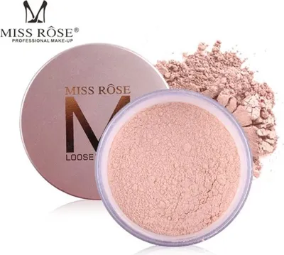 Produktbild von Miss Rose Loser Puder Nr. 7 Beige - Mattierendes Fixierpuder für alle Hauttypen