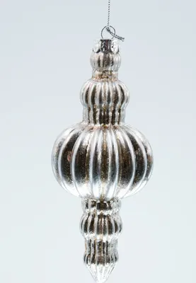 Produktbild von A&G Kugel orientalisch silber Christbaumschmuck Weihnachtsschmuck