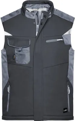 Produktbild von Craftsmen Softshell Vest - STRONG - black/carbon, Gr. 5XL