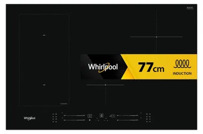 Obrázek produktu pro Whirlpool WL S3377 BF, Černá, Vestavěné, 77 cm, Indukční varná deska se zónami, Sklokeramický, 4 zóna/zón