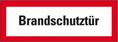 Produktbild von Dreifke® Aufkleber I Feuerwehrzeichen Brandschutztür, Folie, selbstklebend, 2...