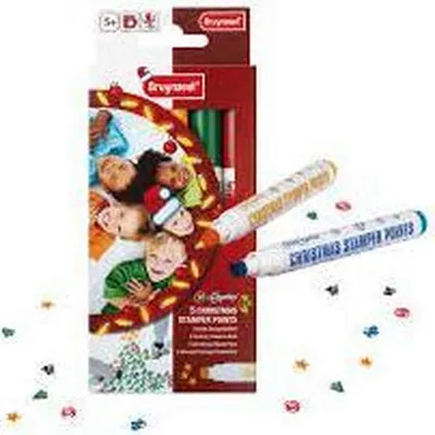 Produktbild von Bruynzeel - 5 Weihnachtsstempelmarker