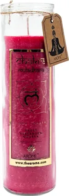 Immagine prodotto di candela profumata in vetro ROSA E VANIGLIA 320g (durata 100h)
