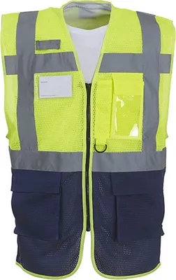 Zdjęcie produktu dla Kamizelka YOKO Hi-Vis Top Cool Recycled Open Mesh Executive Waistcoat