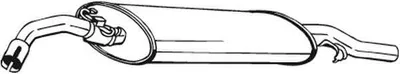 Produktbild von Bosal Endschalldämpfer  233-409