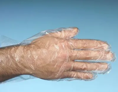 Produktbild von 5000 Papstar Handschuhe, PE transparent für Herren, L 12223