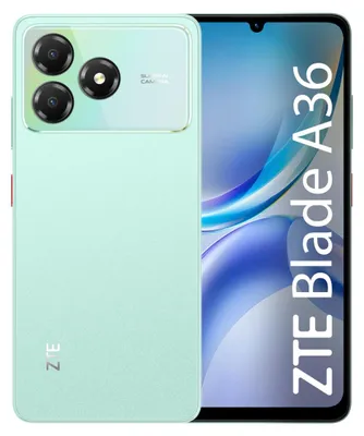 Produktbild von ZTE Blade A36 4G-Smartphone, 6,75 Zoll, 128 GB, 4 GB RAM, 5000-mAh-Akku, Android 15, Aqua Green