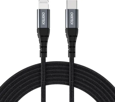 Image de Câble Choetech Ip0039 Usb-C / Lightning Mfi 480Mb/S 3A 1.2M - Czarny