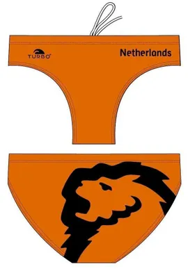 Image de Slip de bain Turbo Holland Orange M Homme Orange M